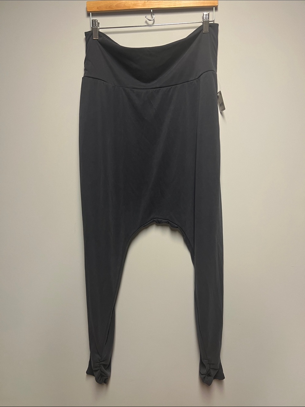 Free People Charcoal Gray Harem Track Pants